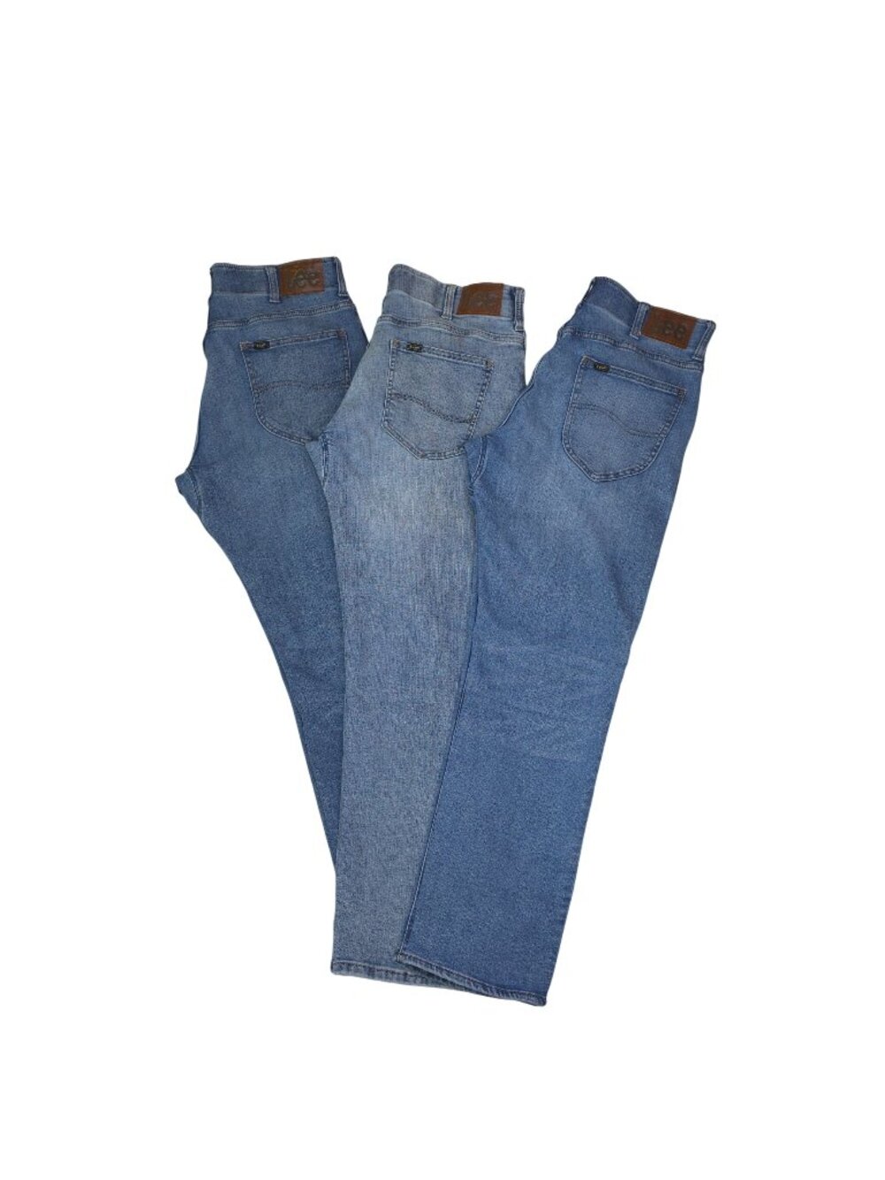 Lee 3 Pair Extreme Motion MVP Mens Jeans 34x30 Relaxed Fit Straight Leg Denim